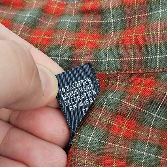 Ralph Lauren Classic Fit Plaid Button Down Shirt Red Men’s Size XXL Long Sleeve - Picture 7 of 10